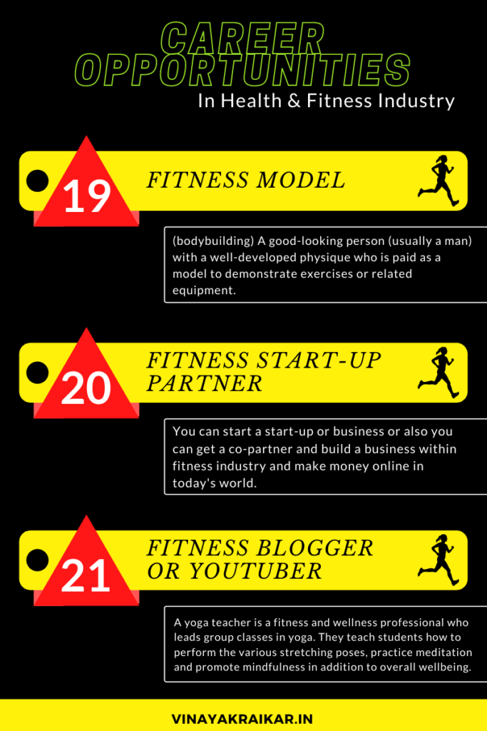 Careers Opportunities in Health and Fitness Industry (Part 7)